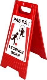 Gulvskilt - Pas på ! Legende børn