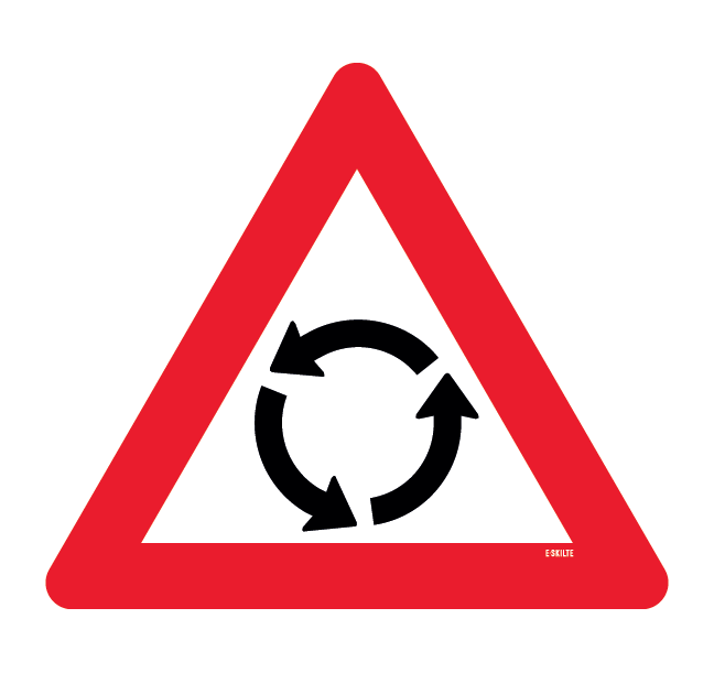 A16 - Rundkørsel skilt