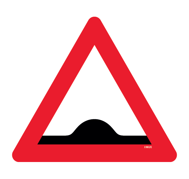 Advarselsskilt - Bump