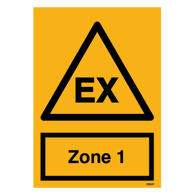 Advarselsskilt - EX Zone1