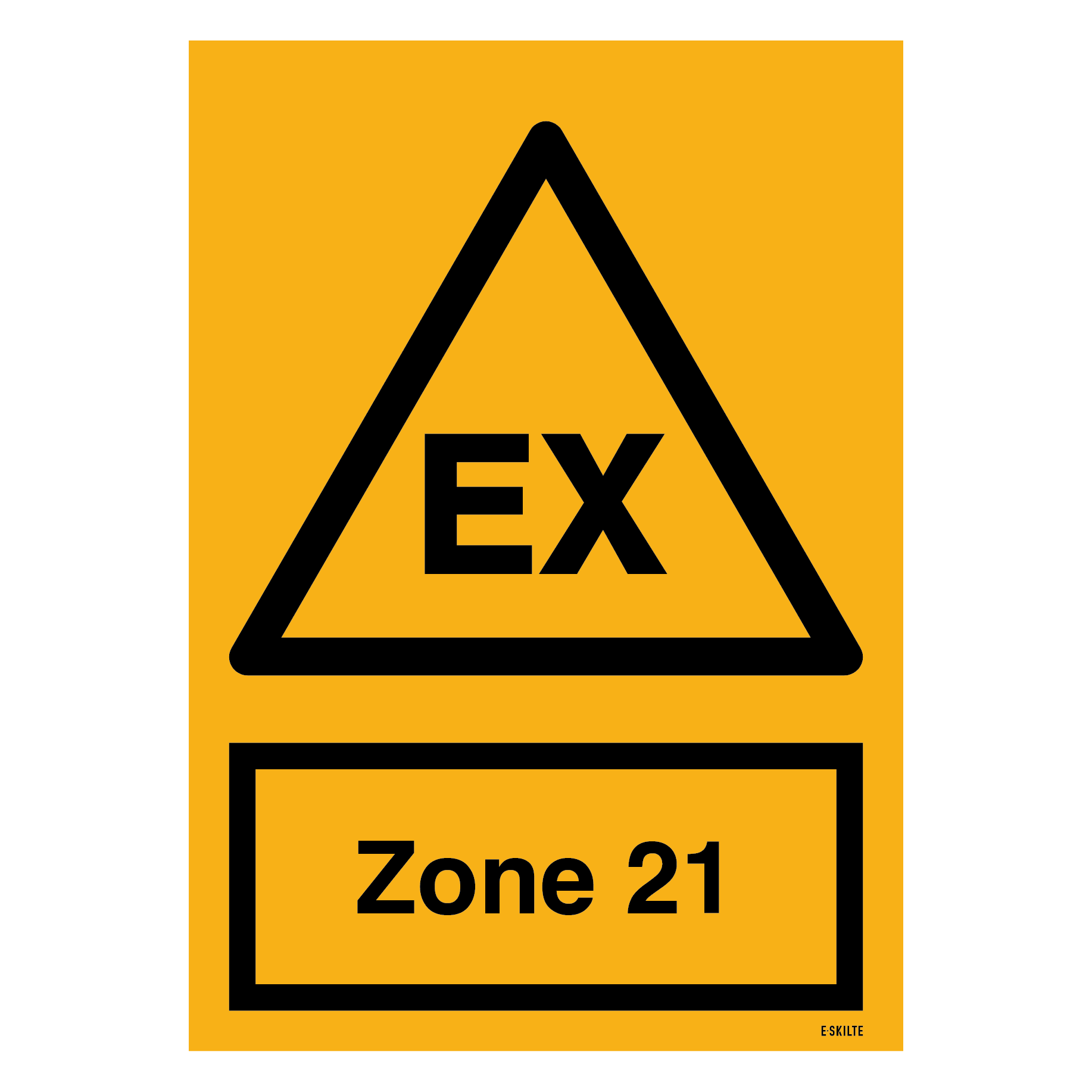 Advarselsskilt - EX Zone 21