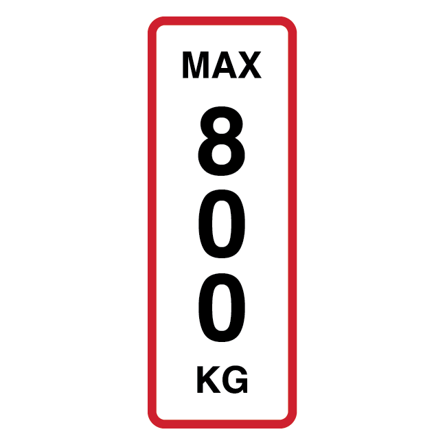 Max 4500 kg. Forbudsskilt