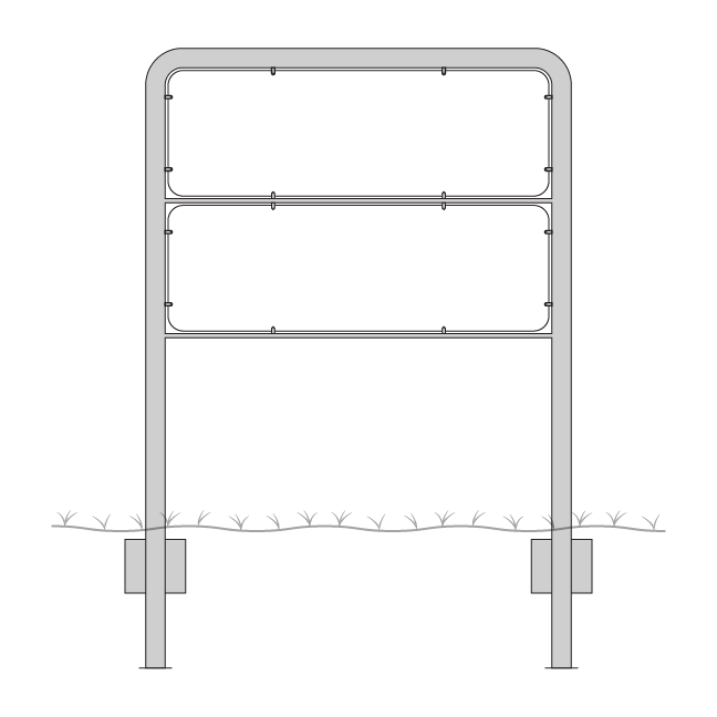 Lav galge til 2 tavler