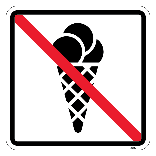 Is forbud. Piktogram skilt