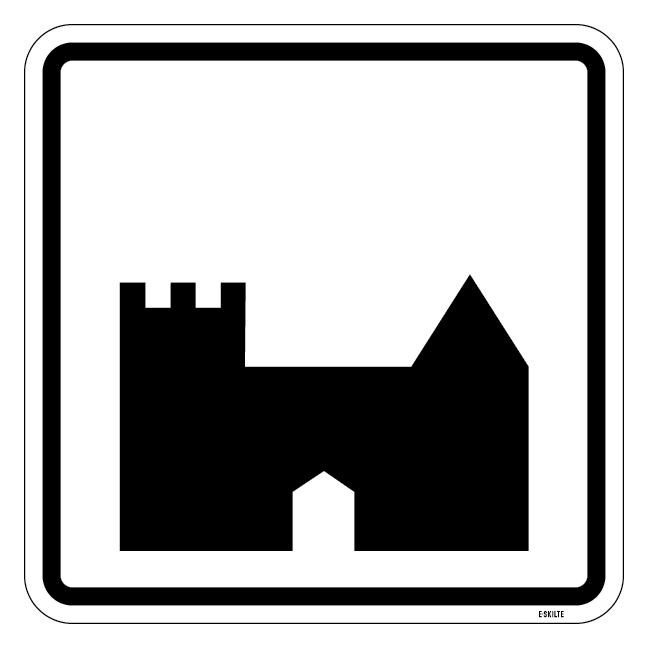 Slots Piktogram skilt