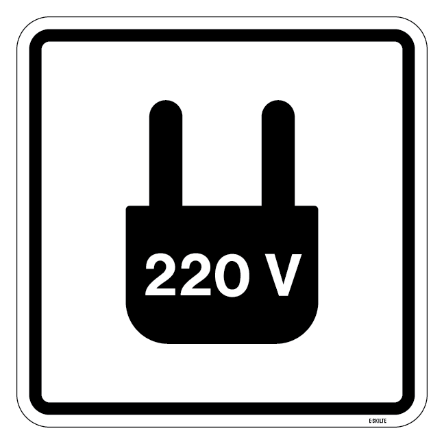 Strøm Piktogram skilt