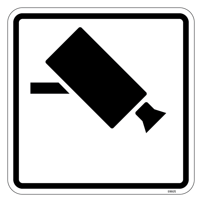 Overvågning Piktogram skilt