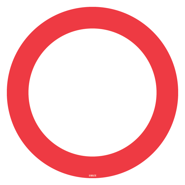 C21 - Kørsel i begge retninger forbudt skilt