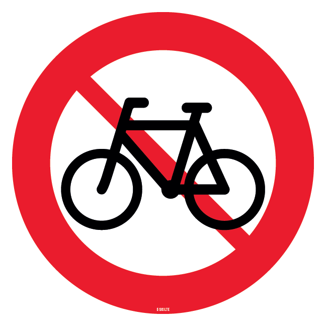 C25,1 - Cykel og lille knallert forbudt skilt