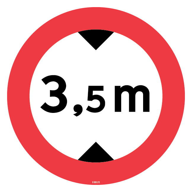 C42 - Køretøjshøjde skilt