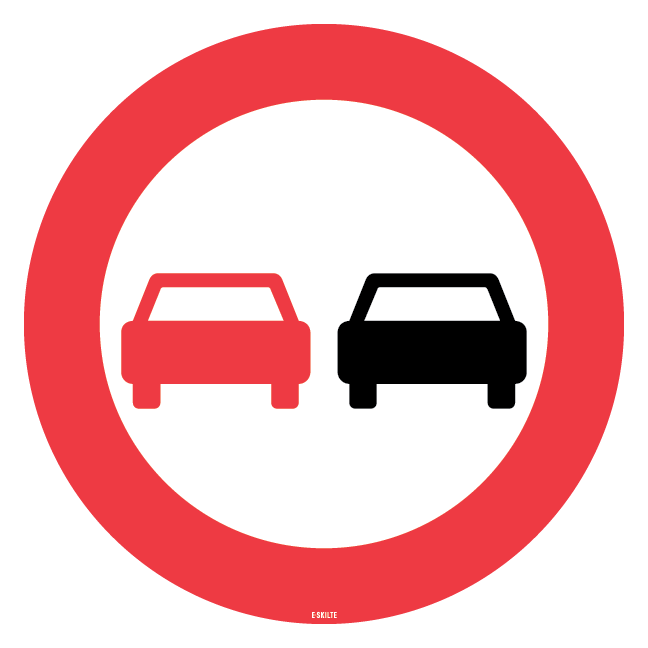 C51 - Overhaling forbudt skilt