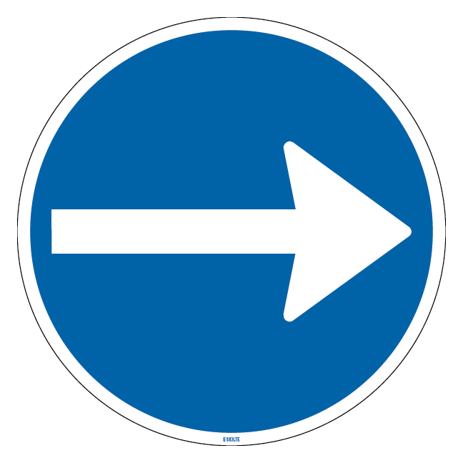 D11.3 Retnings pil Skilt