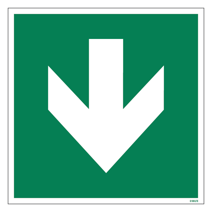 D3 ISO Pil mod ned skilt