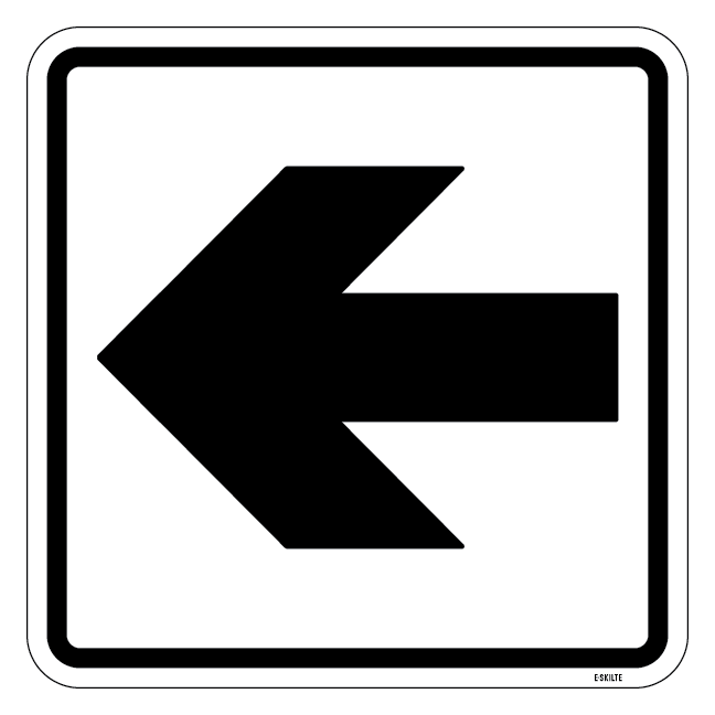 Pil. Piktogram skilt