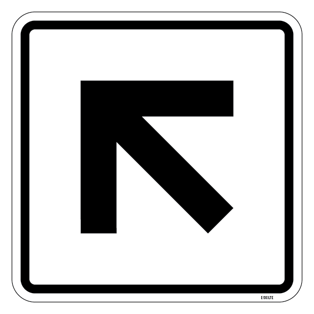 Pil. Piktogram skilt