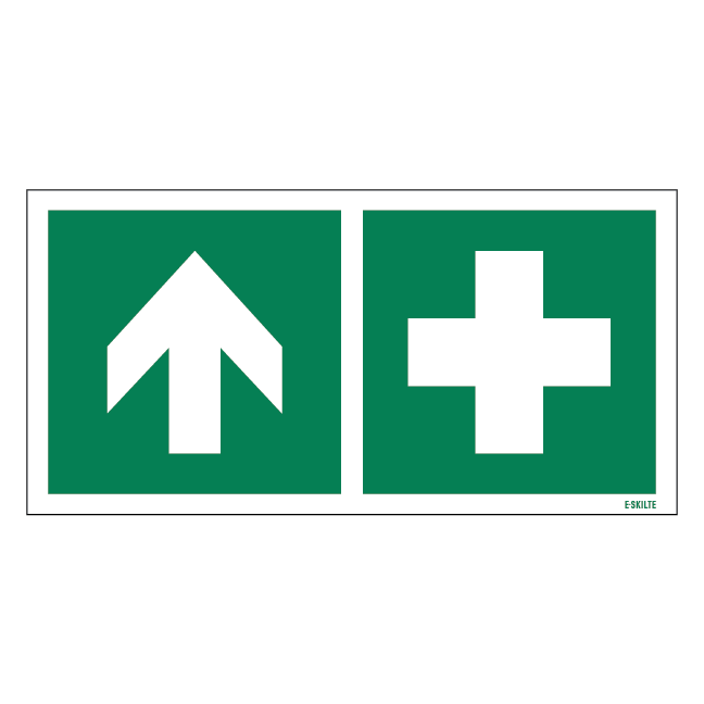 Førstehjælp op skilt