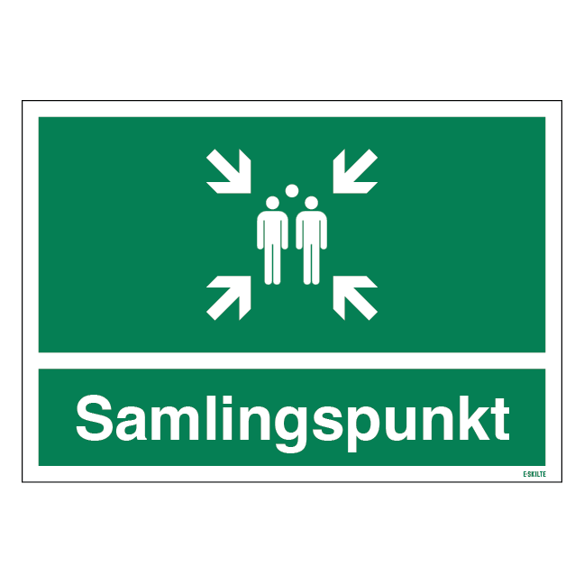 Samlingspunkt skilt