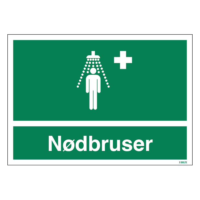 Nødbruser skilt