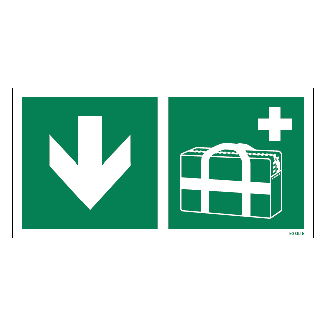 Medicin taske ned skilt