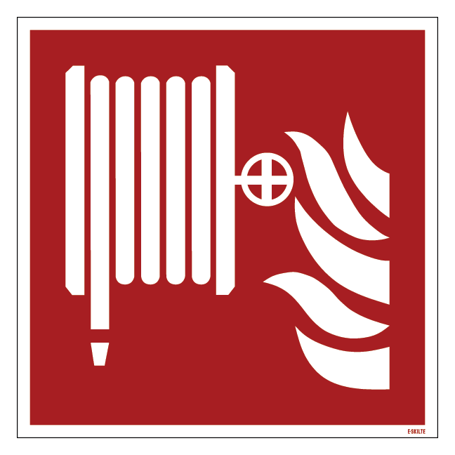 F002 Brandslange skilt