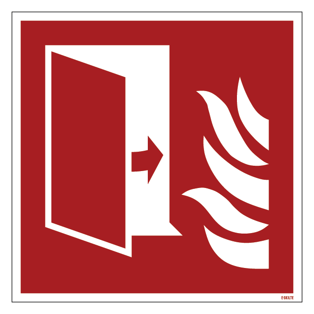 F007 Brandsikringsdør skilt