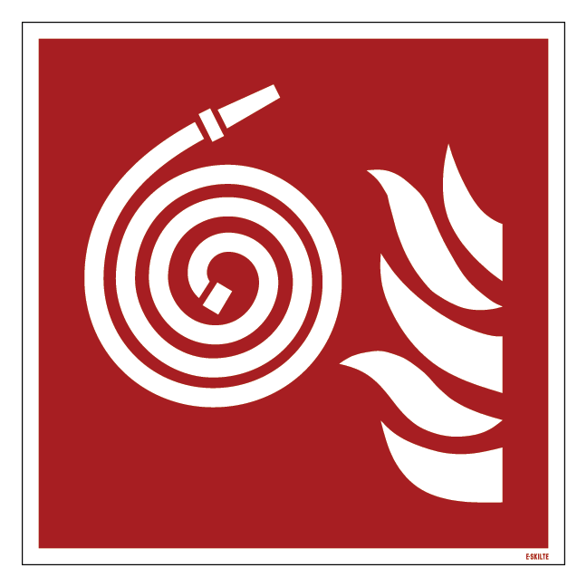 F019 Frakoblet brandslange