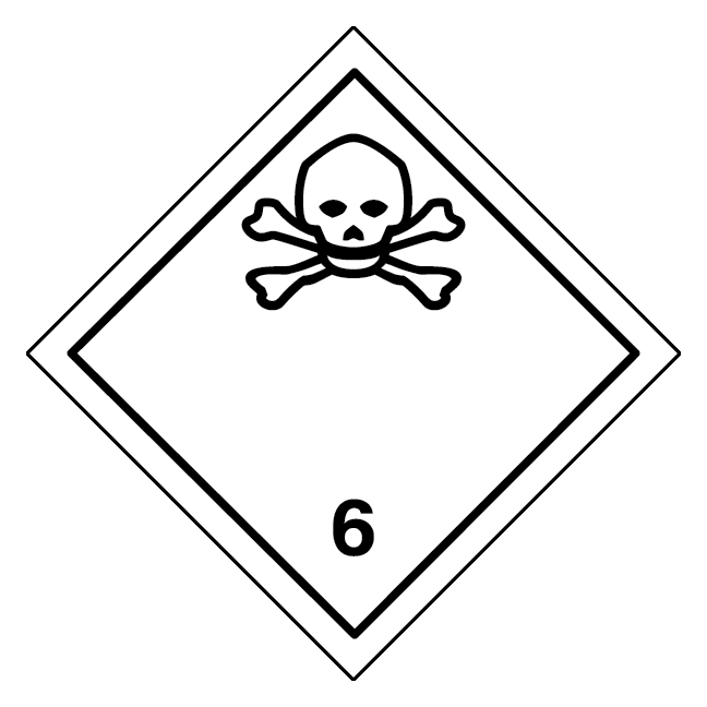 Giftige stoffer, klasse 6 fareseddel