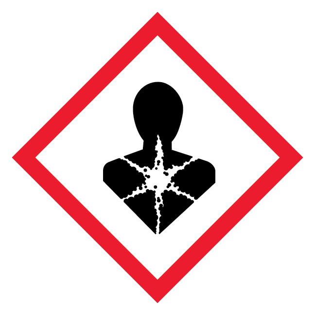 GHS08 Sundhedsfare (Health hazard) skilt