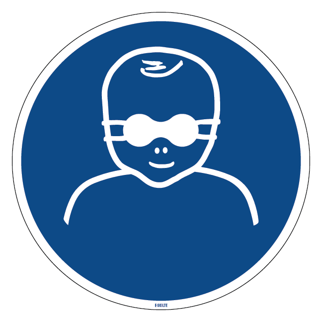 M025 Spædbørn skal bære uigennemsigtigt øjenværn skilt