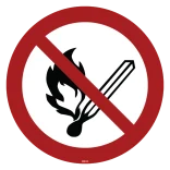 Åben Ild forbudt skilte