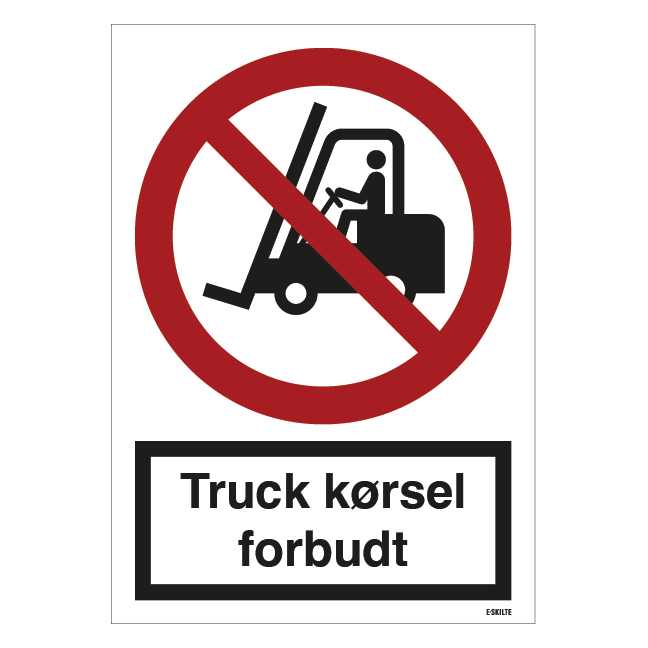 Truck kørsel forbudt