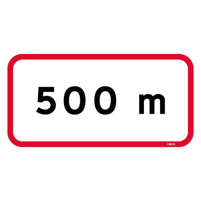 U1,1 - Afstand skilt