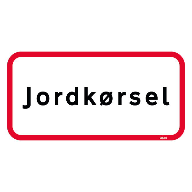 UA31,2 - Jordkørsel skilt