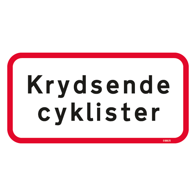 UA21,1 - Krydsende cyklister skilt
