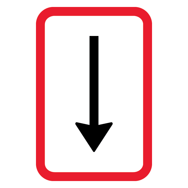 UC60,3 - Retningspil skilt