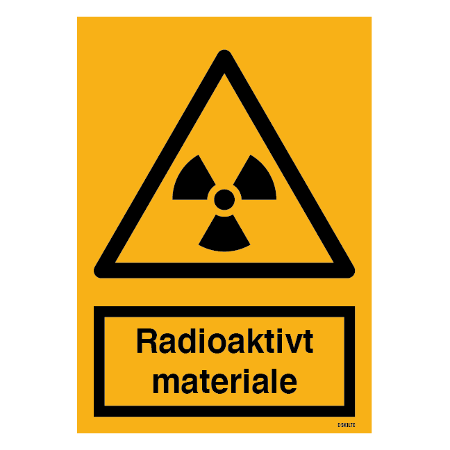 Radioaktivt materiale skilt
