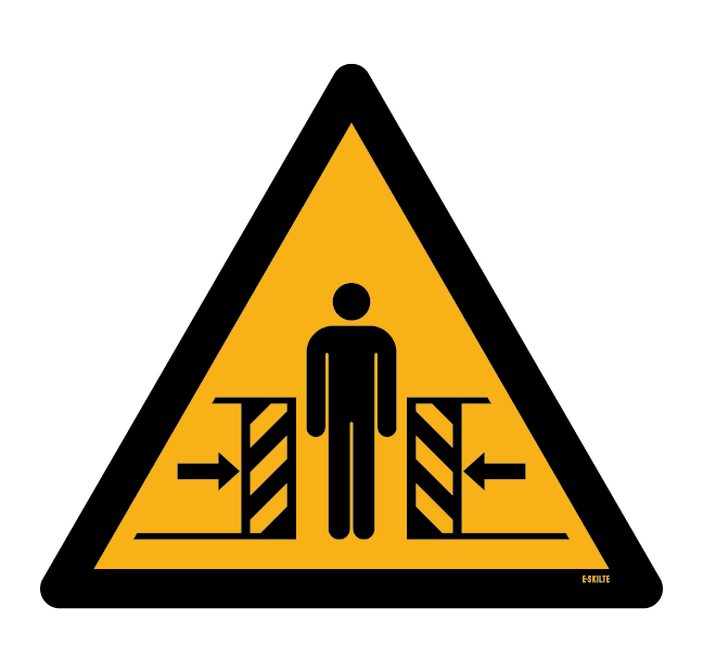 W019 Knusningsfare skilt