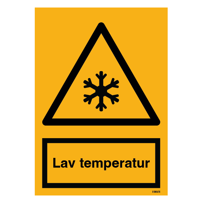Advarselsskilt - Lav temperatur