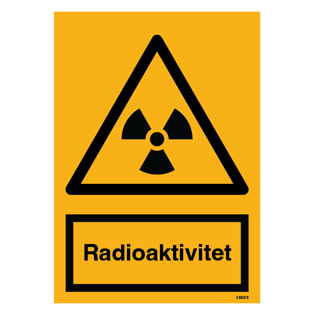 Advarselsskilt - Radioaktivitet