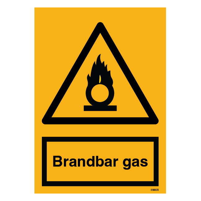 Brandnærende skilt