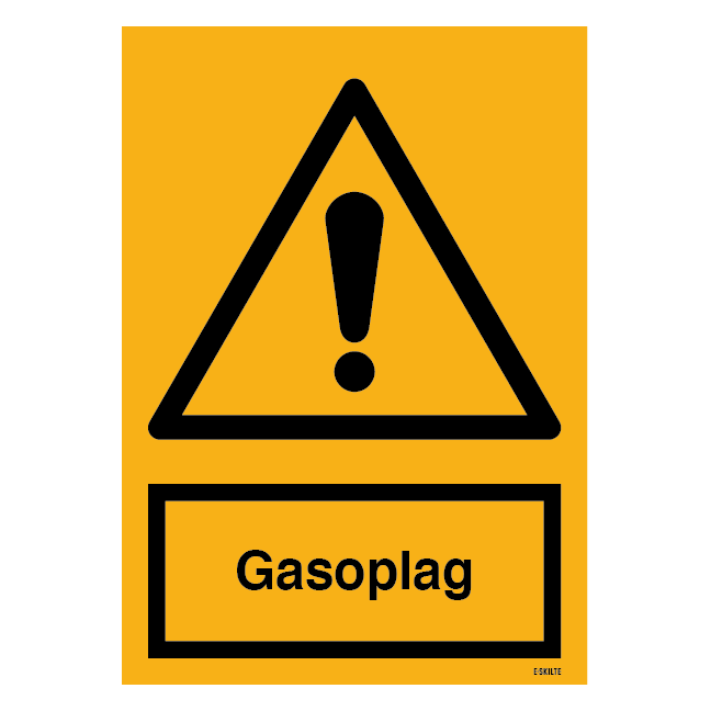 Advarselsskilt - Gasoplag