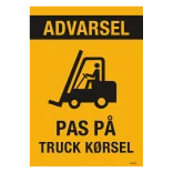 Truck kørsel skilte