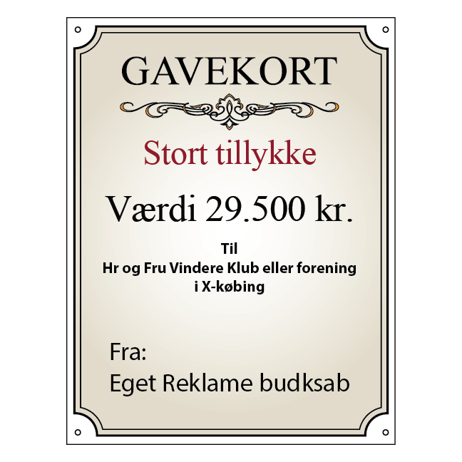 Stort Gavekort