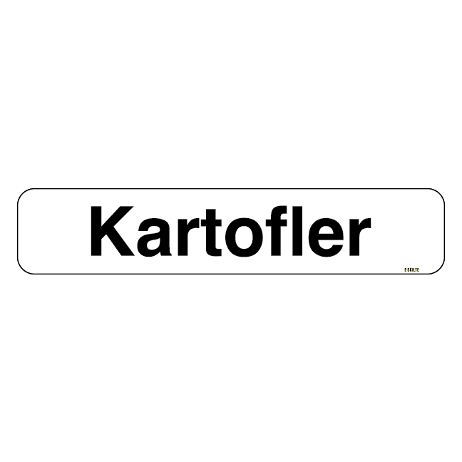 Kartofler skilt