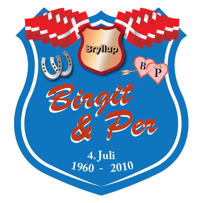 Bryllupsskilt Skjold