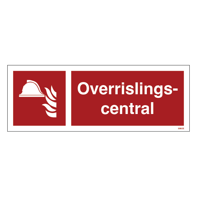 Brandskilt - Overrislingscentral