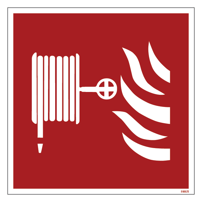 Brandslange piktogram skilt