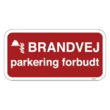 Brandvej parkering forbudt skilt