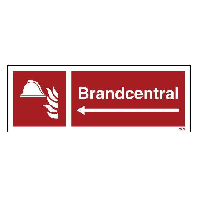 Brandcentral skilt