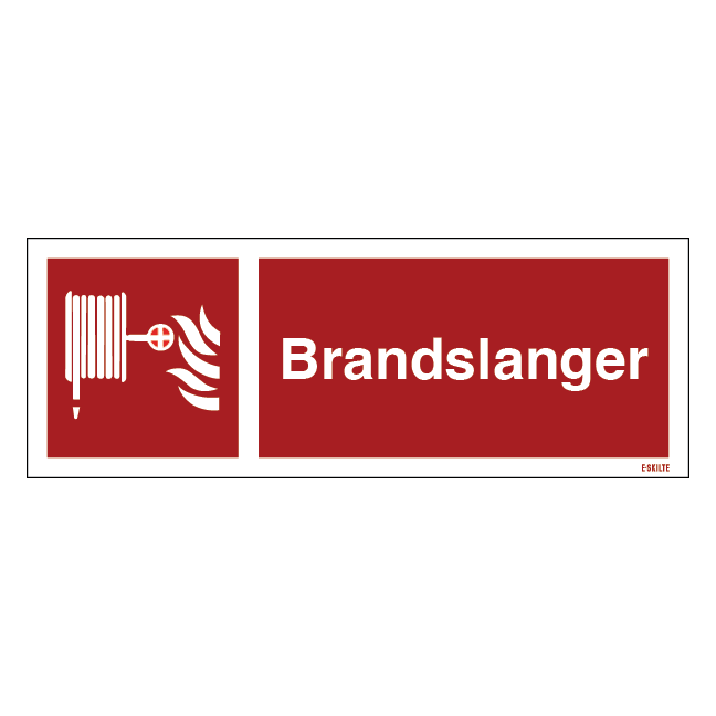 Brandslanger Brandskilt